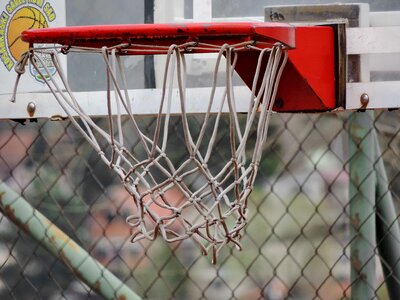 Basketball Court web fence photo