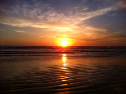 Coast ocean glow