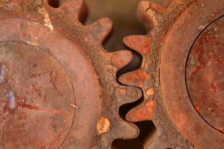 Brown cast iron detail photo