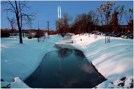 Frost bach ice landscape photo