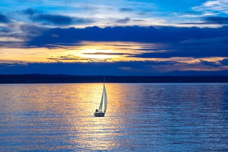 Boat water sail photo