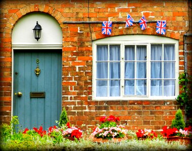 Entrance doors english cottage photo