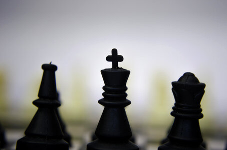 Chess Board Black photo