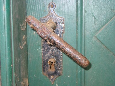 Door hardware castle door handle photo