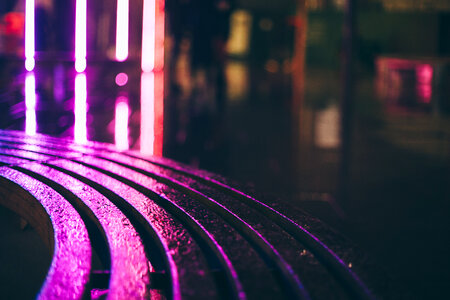 Blurred City Lights photo