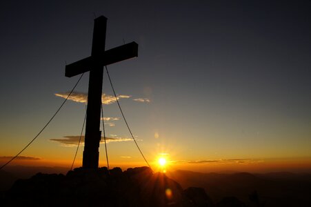 Mountain summit summit cross photo