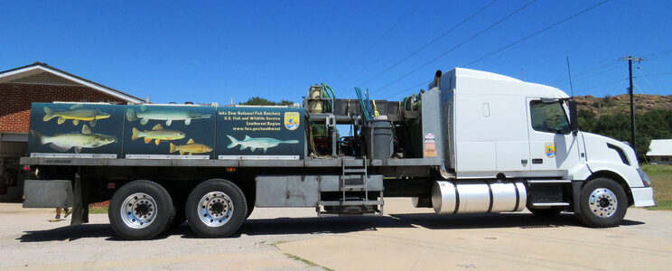 Inks Dam National Fish Hatchery truck
