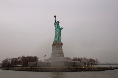 Island liberty pedestal