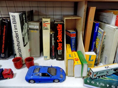 Bookshelf car toys photo
