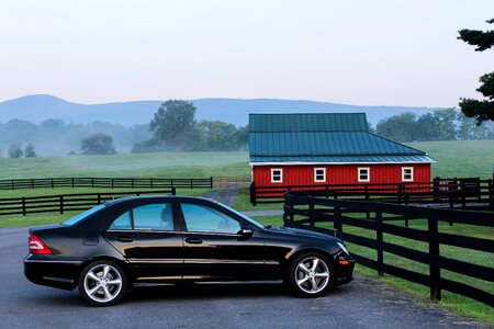 Farm ranch early morning