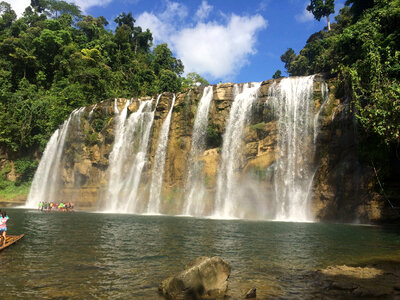 Waterfalls landscape in the Philippines photo