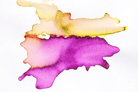 Painting technique soluble in water not opaque