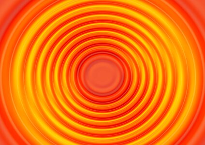Waves circles orange wave orange circle