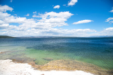 Lake Yellowstone Seascape under skies