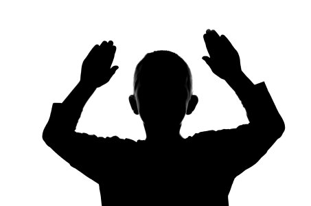 Face shadow hand
