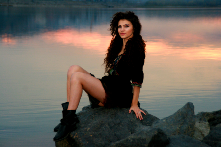 Reflection in the evening beauty