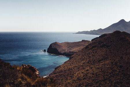 Blue brown coast photo