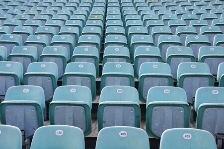 Grandstand empty chair photo