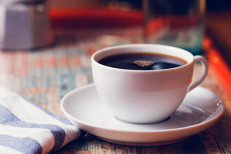 Black Coffee in Cafe