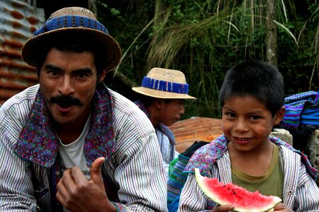 Boy eat Guatemala photo