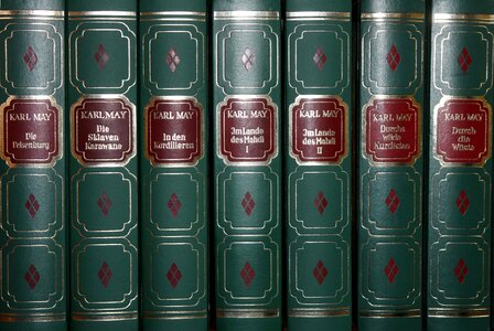 Old literature antiquariat photo