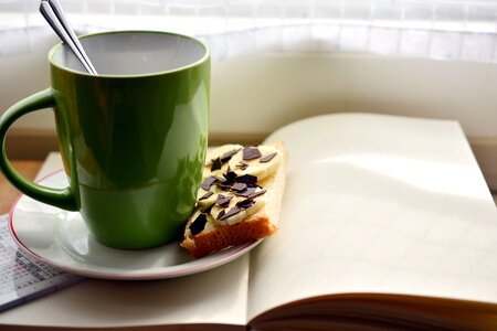 Book bread breakfast photo