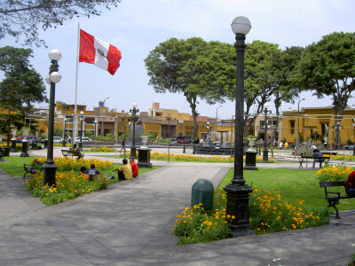 Plaza Principal de Pueblo Libre in Lima, Peru photo