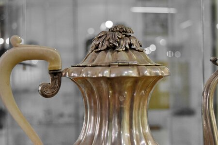 Brass metal pitcher photo
