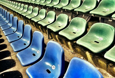 Football stadium audience viewers