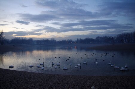 Darkness dawn water photo