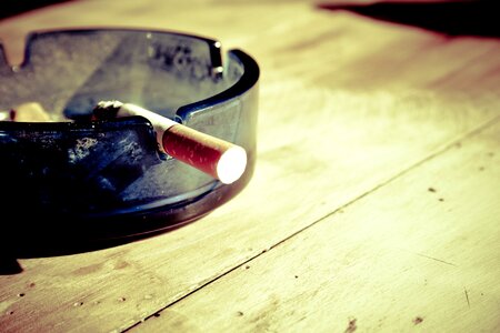 Ash cigarette end nicotine photo