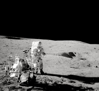 Apollo 14 Touches Down on the Moon photo
