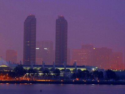 City horizon morning