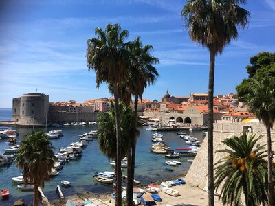 Banje beach and Dubrovnik in Croatia