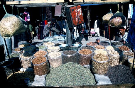 Afghanistan food market photo