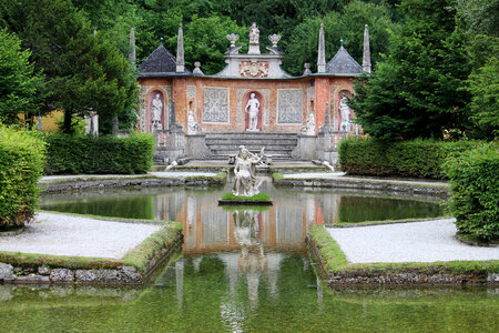 Hellbrunn-Castle garden in Salzburg, Austria photo