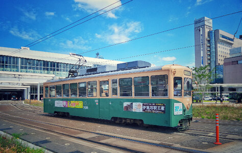 Toyama city tram photo