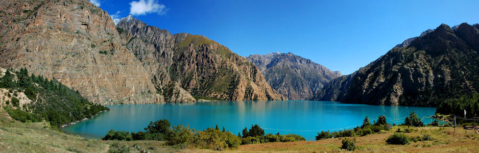 Phoksundo Lake in landscape in Nepal photo