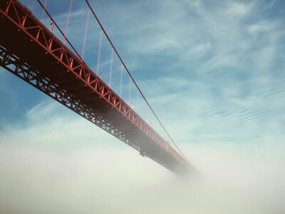 Bridge in the mist photo