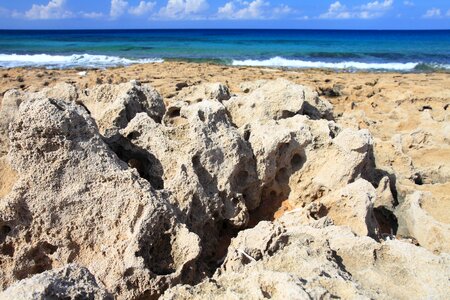 Landscape ocean rock photo