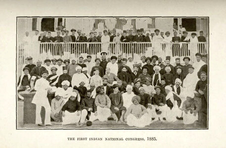 First session of the Indian National Congress in Bombay, India photo