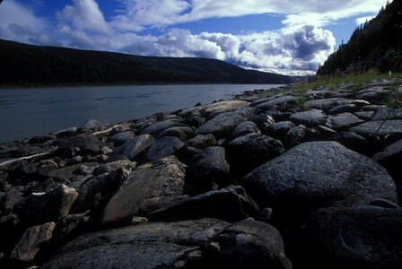 View of Yukon River in Alaska photo
