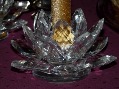 Glass celebration decoration