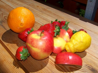Red fruits vitamins photo
