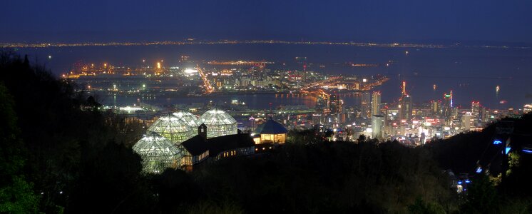 Cityscape of Kobe in Japan photo
