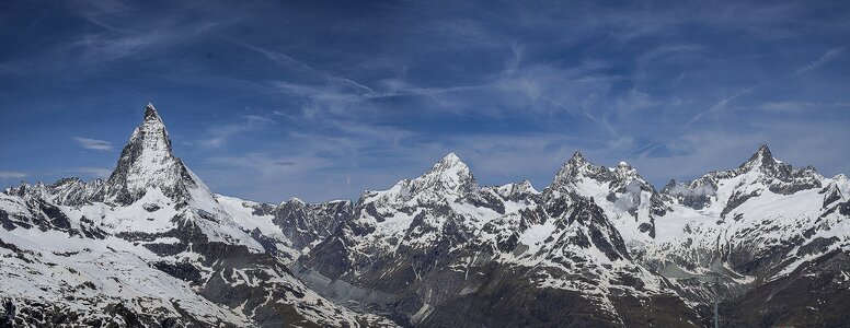 Summer landscape mountains photo