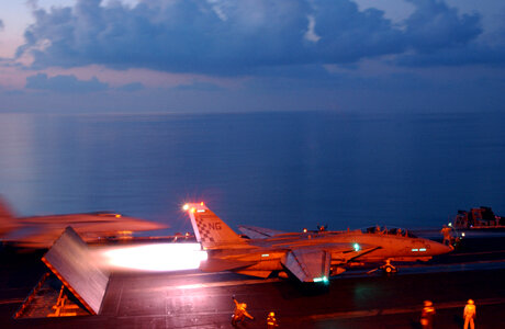 VF-211 Launches off of the Flight deck.