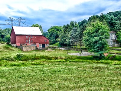 Rural house barn photo