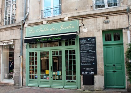 France city cafe menu board photo