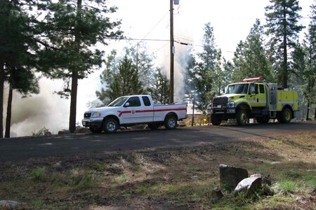 Car fire road